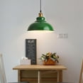 thumbnail image 2 of Vintage Green Metal Iron Pendant Lighting for Kitchen Island, Retro Industrial Style Pendant Light Fixture, American Rustic Farmhouse Pendant Lamp, Simple Pendant Light for Shop Over Table, 2 of 7