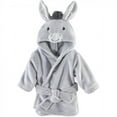 thumbnail image 3 of Hudson Baby Infant Boy 2Pc Plush Animal Face Bathrobe, Pirate Elephant Donkey, 0-9 Months, 3 of 3