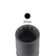 thumbnail image 4 of 3/4" Drive 27mm 12-Point Impact Socket, CR-MO Steel 56mm Length, Standard Metric Sizes, 4 of 5
