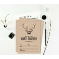 thumbnail image 6 of Inkdotpot 30Deer Jungle Animals Baby Shower Rustic Invitation Cards Gender Neutral Fill In Blank Invites, 6 of 7