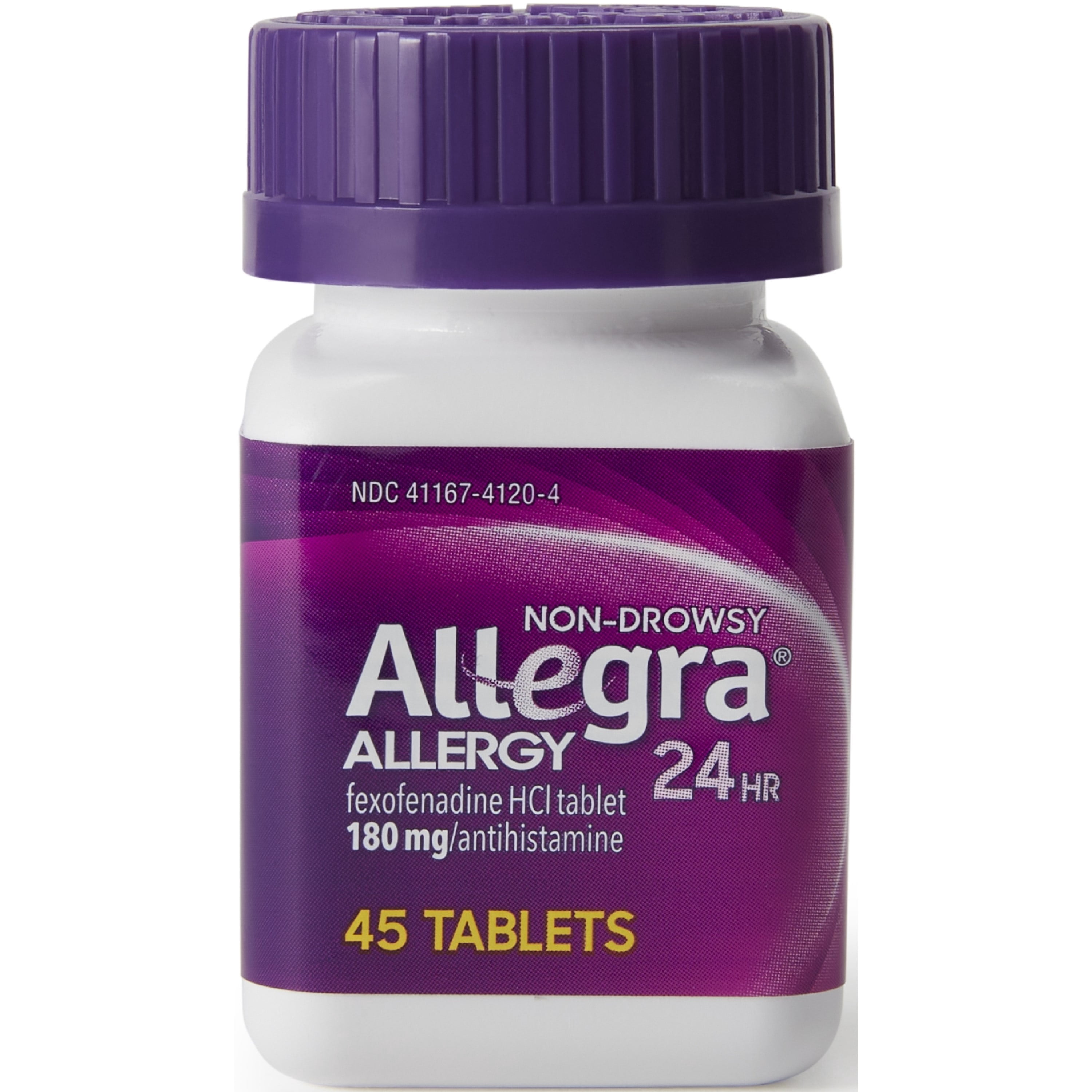 Allegra Allergy Non-Drowsy 24hr Indoor & Outdoor Allergies HCI 45ct, 6-Pack