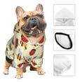 thumbnail image 3 of Honeii Ladybug And Bee Print Small Dog Hoodies Pet Hooded Sweatshirts Fall Winter Puppy Cat Sweaters Warm Clothes for Small Dogs Outfits Costume-Medium, 3 of 7