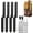4 Pack/Black, variant on 2 count Fence  Repair Kit, Heavy Duty Galvanized Thickened Steel Anchor Bracket - Weather-Resistant Ground Stakes for Broken Leaning 4x4/6x6 Wooden Posts Deck Mailbox Garden (2 Pack/Black)