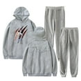 thumbnail image 4 of Tyla Scratch Hoodie Jogger Pants Fashion Two Piece Set Women Men Sweatsuits, 4 of 7