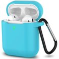 thumbnail image 1 of AirPods Case, Full Protective Silicone AirPods Accessories Cover Compatible with AirPods 1&2 Wireless and Wired Charging Case(Front LED Visible),Sky Blue, 1 of 5