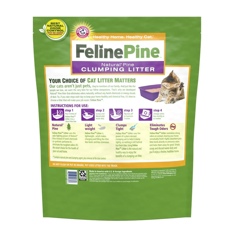 Feline Pine Clumping Cat Litter 14 lb