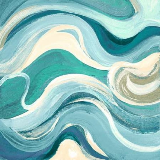 Curving Waves I Canvas Art - Lanie Loreth(24X24)