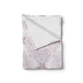 thumbnail image 2 of Purple Mandala Soft Flannel Fleece Throw Blanket, Victorian Damask Style Vintage Pattern with Rococo Effect Print, Cozy Plush for Indoor and Outdoor Use, 60" x 80", Pale Pink White, by Ambesonne, 2 of 6