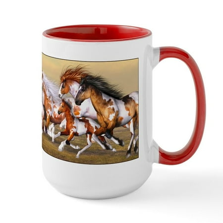 

CafePress - Wild Horses Herd Ceramic Mug - 15 oz Ceramic Large Mug