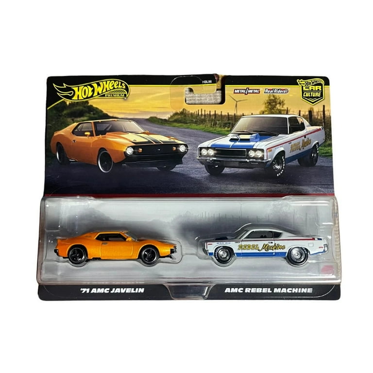 Hot Wheels Premium Car Culture 2 Pack 1:64 Scale, AMC Javelin and