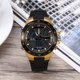 thumbnail image 3 of Reloj de pulsera analógico y digital para hombre, con luz de fondo, doble horario, redondo, deportivo, dorado y negro, 3 of 9