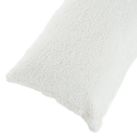 Body Pillow Cover, Soft Micro-Suede or Sherpa Pillowcase with Zipper, Fits Pillows Up To 50 Inches by Somerset Home