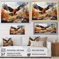 thumbnail image 4 of Designart "Hunting In Flight With The Eagle" Hunting & Fishing Floater Framed Wall Decor, 4 of 5