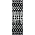 thumbnail image 6 of Unique Loom Moroccan Trellis Collection Area Rug - Mamounia (2' 6" x 8' 2" Runner Black/Ivory), 6 of 6