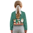 thumbnail image 4 of Xoenoiee Snowman Deer Santa Claus Snowflake Print Girl's Crewneck Long Sleeve Crop Sweatshirt Xmas Pullover Top Fall Outfit Christmas Athletic Clothes, 7-8 Years, 4 of 7