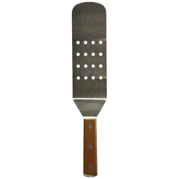 Winco TN409 Perforated Blade Flexible Spatula Turner, 9.5-Inch by 3-Inch