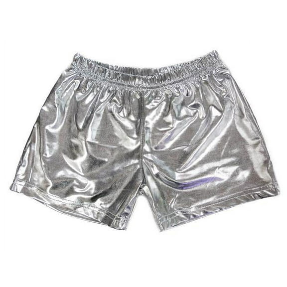 Wenchoice Silver Shorts For Dance/Gymnastic/Swimming Girls S(0-2 Years)