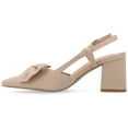 thumbnail image 3 of Journee Womens Tailynn Sling Back Block Heel Pumps, Widths Available, 3 of 9
