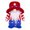 Red, variant on Deepigc 4th of July Patriotic Gnomes Plush Decorations, 250th Anniversary Patriotic USA Gnomes for Home - Fourth of July for Office, Indoor - 250 Years America Red White Blue Figurines Merchandise