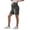 Dark Gray, variant on YHAJDS Women's Workout Yoga Shorts Solid Color Adjustable Button Side Pockets High Elastic Over the Belly Short Bottoms for Women Spring Summer Outdoor