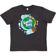 thumbnail image 3 of Inktastic Earth Day Turtle Planet with Waves and Birds Youth T-Shirt, 3 of 5