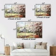 thumbnail image 4 of Designart "Dogwood Beauty at the Farm in White and Grey III" Landscapes Metal Art Print Set, 4 of 5
