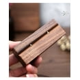 thumbnail image 2 of Caja De Madera Nogal Para Dos Anillos De Boda O Compromiso, 2 of 4