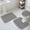 Black, variant on Black and White Plaid Bath Mat 3 Piece Bathroom Rug Set, Farmhouse Checkered Buffalo Non Slip Bath Rug Contour Mat and Toilet Lid Cover, Absorbent Shower Mats Soft Bath Rugs and Mats Sets