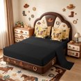 thumbnail image 3 of meiyoeat Cartoon Pirate Adventure 7-Piece Twin Bedding,Ship Treasure Chest Bedding Comforter Set For Boys,Beige Brown,Black Reversible, 3 of 7