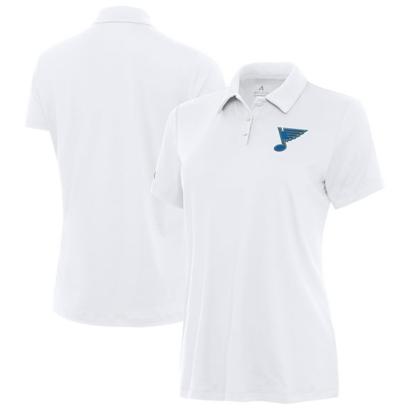 Women's Antigua White St. Louis Blues Reprocess Polo