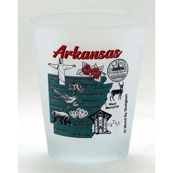 Arkansas US States Series Collection Shot Glass