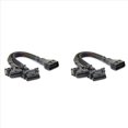 thumbnail image 1 of 2X 2 IN 1 OBD2 Extension Cable OBDII Male to 2 Female Splitter Car Computer Connection Conversion Plug Socket 30CM,2 x OBD2 Extension Cable,Black, 1 of 5