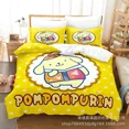 thumbnail image 1 of Sanrio Digital Printing HelloKitt Pudding Dog Cartoon Style Quilt Cover Bedding Three-piece Set Two-dimensional Home Furnishing WT, 1 of 5