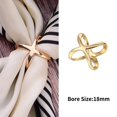 thumbnail image 1 of Oval Brooches Simple Crystal Brooches Shawl Ring Clip Scarves Fastener Silk Scarf Buckle Brooch Wedding Jewelry Accessories, 1 of 4