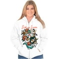 thumbnail image 4 of Sink or Swim Anchor Mermaid Tattoo Unisex Fleece Graphic Zip Up Hoodie Brisco Brands 4X, 4 of 5