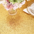 thumbnail image 6 of Sequin Tablecloth, 50x80in Rectangle Sequin Tablecloth for Party Cake Dessert Table Exhibition Events, Gold, 6 of 6