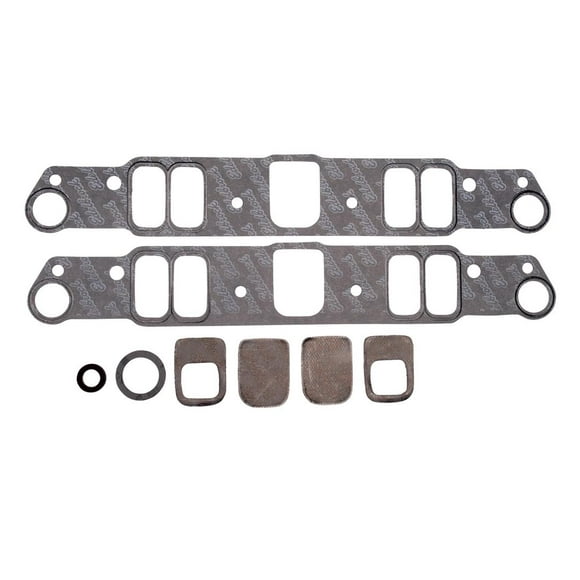 Edelbrock Intake Manifold Gasket 7280 Composite; 1.18 Inch x 2.20 Inch; 0.060 Inch Thick; Set Of 2