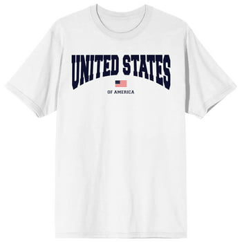 Americana United States Of America Men’s White T-shirt-XL