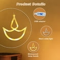 thumbnail image 5 of 12 Pcs Diwali Decorations, Warm Waterproof Lamp Beads Anchor Fairy Lights, Diwali Gifts, Indoor and Outdoor Diwali Decorations Items, USB Controlled Curtain Lights, 5 of 5