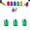 C, variant on Screwdriver Head Magnetic Ring, Universal Magnetic Screw Holder for Drill Bits and Screwdrivers, Bit Magnetizer Ring 5PCS Easy Pick up Screws, Nuts, Metal Particles (B)