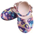thumbnail image 4 of Zapatos planos De Lentejuelas Zulema para Muñeca De Niña De 18 pulgadas Azul, 4 of 7