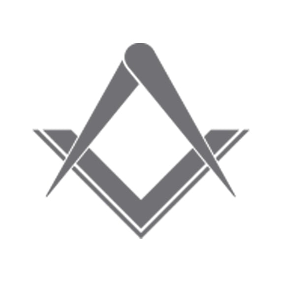 Freemasonry Sticker Decal Die Cut - Self Adhesive Vinyl - Weatherproof - Made in USA - Many Color and Sizes - freemasons masonic square and compass