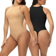 thumbnail image 4 of Ndbuld Shapewear for Women Womens Solid Color Sexy Chest Support Shaping Abdomen Corset Shapewear Bodysuit ,XS-XL,Beige,L, 4 of 4