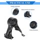 thumbnail image 3 of Soporte del Motor Compatible para Mitsubishi Lancer 2004-2007, Resistencia al Desgaste Negro, 3 of 7