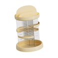 thumbnail image 4 of Étagère de Rangement pour Cosmétiques, Plateau de Parfum de Bureau, Étagère Polyvalente Réglable Rotative, Blanc Laiteux, 4 of 9
