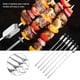 thumbnail image 4 of Brochetas para Barbacoa ANGGREK 6 Piezas Acero Inoxidable Reutilizables, 4 of 8