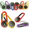 thumbnail image 1 of 24 Pack Carabiner Compasses For Kids Toy Compass Belt Clips School Prizes Party Favors, 1 of 5
