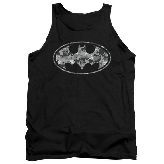 Batman Urban Camo Shield Adult Tank Top Black