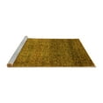 thumbnail image 2 of Ahgly Company Machine Washable Indoor Rectangle Abstract Yellow Modern Area Rugs, 4' x 6', 2 of 4