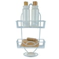 thumbnail image 4 of Bath Bliss Rainbow Design Metal Shower Organizer, White, 4 of 8